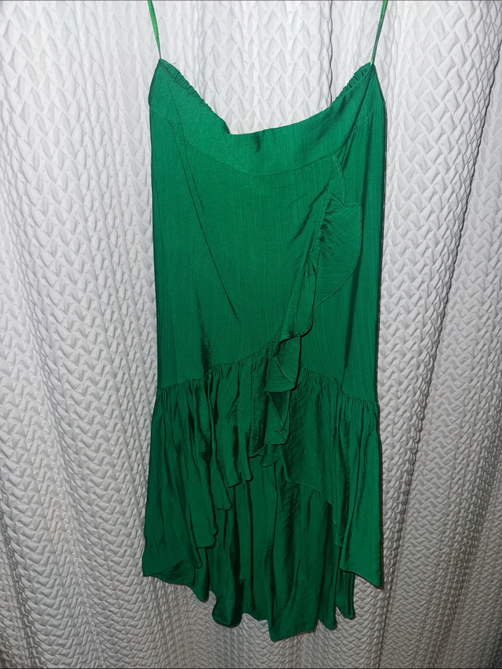 Emerald Ruffle high low skirt